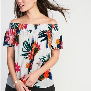 Floral Off-The-Shoulder Blouse